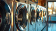 Washing machines in dry cleaning store