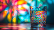 © DY - Tropical Radiance: A Colorfully Patterned Glass