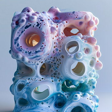 Ethereal Organic Structures with Holes and Bubbles