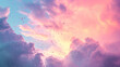 Dreamlike clouds with water droplets, a serene background for relaxation apps or mindfulness websites