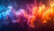 Purple and Orange Smoke: A Colorful Blend for the Month of Love Generative AI