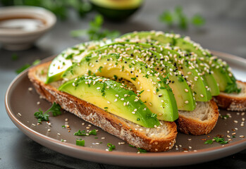 Wall Mural - Delicious super food avocado on toast