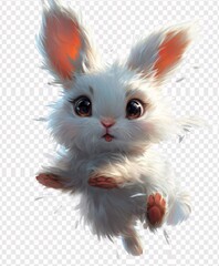 Wall Mural - Bunny Boogie: A Cute and Fuzzy Easter Basket Stuffing Generative AI