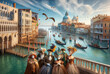 Venetian Grandeur: Carnival Elegance on the Grand Canal
