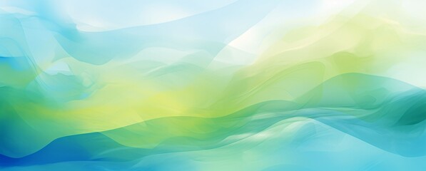 Wall Mural - summer green and blue abstract background