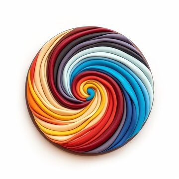 Decoration logo made of clay material.
