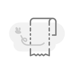 Poster - no transaction history yet concept illustration flat design vector. simple modern graphic element for empty state ui, infographic, icon