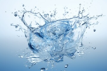 Wall Mural - Water splash on white background.