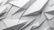 Abstract geometric background gray-white polygon triangle minimal, sharp triangle 3D background 