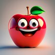 apple with a smile