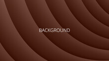 Dark Brown Abstract Background With 3d Texture, Wavy Lines And Gradient Transition, Dynamic Shape