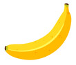 © mamormo - Vector cartoon banana, isolated flat banana clipart