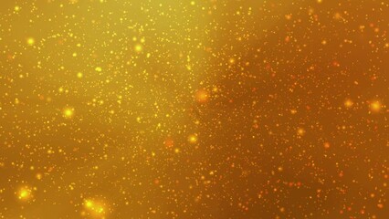 Poster - Bokeh ring orange-yellow color abstract background. Abstract illustration with colorful circle shapes. Abstract orange background with bokeh effect. 3d rendering. 4K animation.