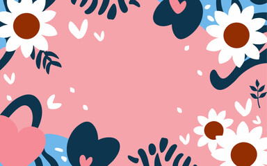 Naklejka na meble Abstract background poster. Good for fashion fabrics, postcards, email header, wallpaper, banner, events, covers, advertising, and more. Valentine's day, women's day, mother's day background.