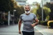 © JAYDESIGNZ - Senior man going for a run and living a healthy lifestyle for longevity