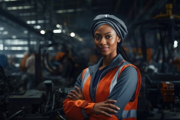 Poster - Training for black women engineers in factory maintenance.