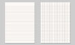 © Kakal CF ID 4016033 - Set of illustration of blank sheets of square and lined paper .Realistic lined notepapers.