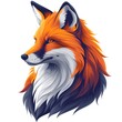 © Neural Pixels - Animal Fox. Logo illustration of a Fox. Fox emblem, icon, logotype,decal, print.