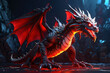 Mighty red dragon