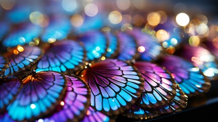 Butterfly Fantasy: Abstract Background with Colorful Wings and Flowers