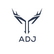 ADJ Letter logo design template vector. ADJ Business abstract connection vector logo. ADJ icon circle logotype.
