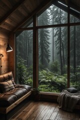 Rainy Retreat Cabin Woodland View