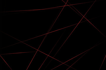 Abstract black with red lines, triangles background modern design. Vector illustration EPS 10.