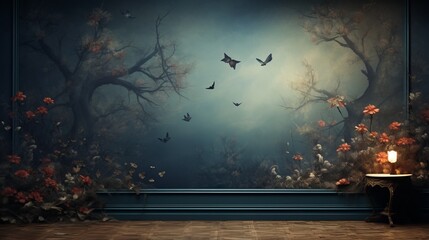 Wall Mural - Vibrant digital wallpaper with abstract geometric patterns - high-quality background for screens and devices