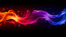 Cool Modern Wallpaper Background Showing A Mixed Colored Wave