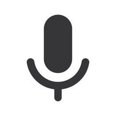 Poster - Microphone icon. Podcast, broadcast, webcast icon. Voicemail sign. Voice chat symbol. Recording symbol. Mute icon. 3D Phone microphone icon for UI UX, mobile app, presentations