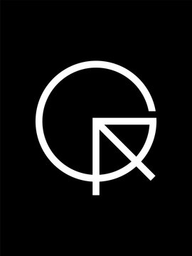 GA monogram logo template