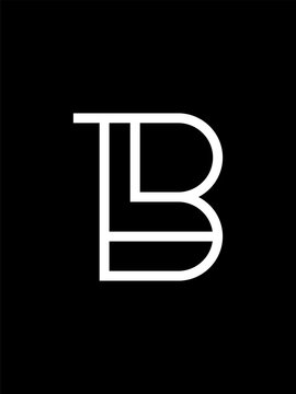 LB monogram logo template