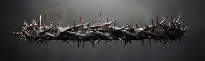 Wall Mural - Christian crown of thorns. Holy week. 