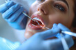 ©  VisionaryFrames - Dentist is taking care of the client's teeth