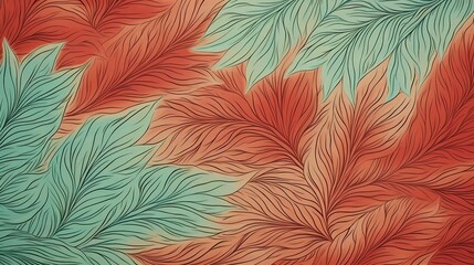 Naklejka na meble seamless background picture with leaf pattern, leaves, trees, tree branches