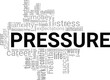 © Colored Lights - Pressure word cloud conceptual design isolated on white background.