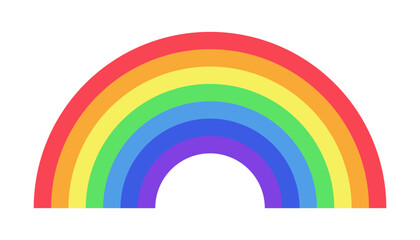 Wall Mural - Simple rainbow vector icon