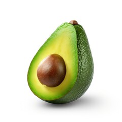 Sticker - A single piece of avocado solated on white background