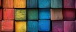 Vibrant Wooden Blocks Lined Up Artistically, Hand Edited Wide Format. Сoncept Serenity Of Nature, Dramatic Cityscapes, Candid Family Moments, Mesmerizing Wildlife Encounters, Artistic Abstracts