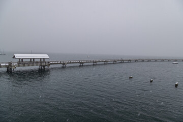 Wall Mural - pier in the sea