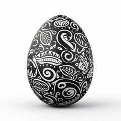 Wall Mural - Easter egg. Easter Egg Icon Black Line | Painted Eggs | Happy Easter Hunt Symbol | Holiday Logo | April Spring Sign | Isolated | Variations.. Facing away from