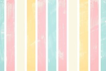 Minimalist Cartoon Stripes In Pastel Spring Seamless Repeating Pattern Style