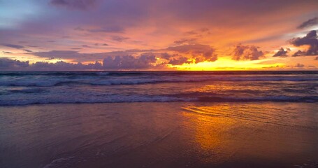 Wall Mural - sunset over the sea