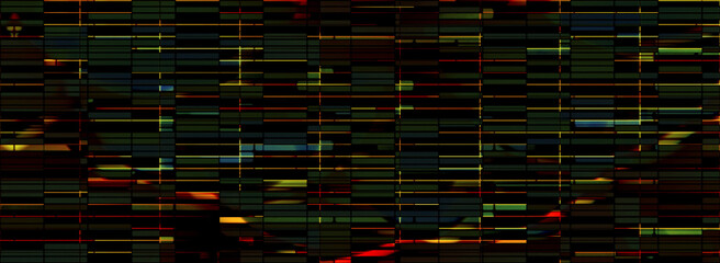 Poster - Multicolor line pattern abstract banner