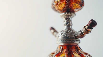 Poster - A beautiful silver and red vase with a convenient handle. Perfect for displaying flowers and adding a touch of elegance to any room