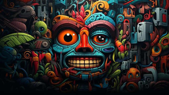 Colorful background images with many colors Ai generated art