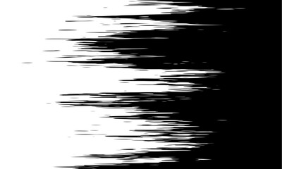 Poster - Black on white background. Black and white dissolve halftone grunge effect. Vector Illustration
