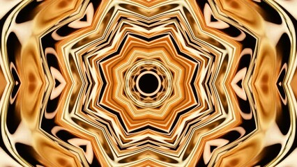 Fototapete - Hypnotic pattern with floral lines. Design. Beautiful pattern moves and pulsates with psychedelic effect. Flower company of hypnotic pattern with moving rings