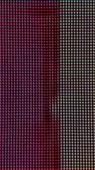 Leinwandbilder - macro of computer monitor or tv screen with real rgb led lcd diodes displaying random glitches - film distortion effect overlay abstract tech background vertical