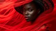 fashion photography with bold red color gel lighting